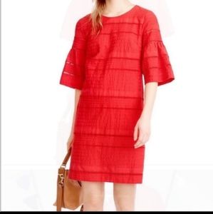 J. Crew Red Textured Dress